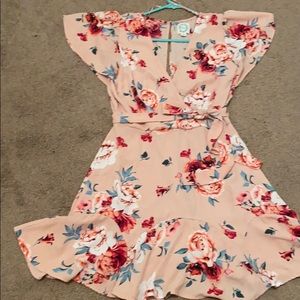 Francescas light pink floral dress